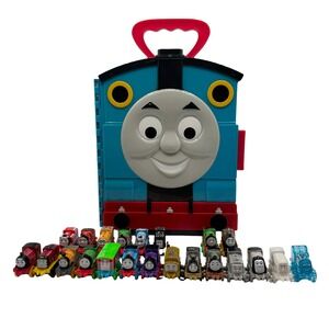 Thomas & Friends Minis with Carrying Case Lot 22 Trains Holiday Rare Engines